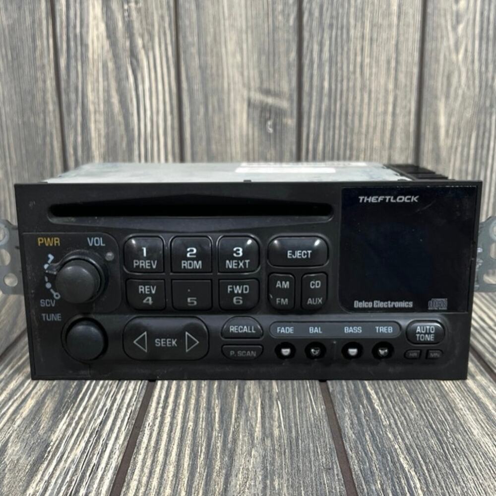 Cheverolet Corvette C5 1999 OEM GM Radio CD Player Head Unit Theft Lock 09383045